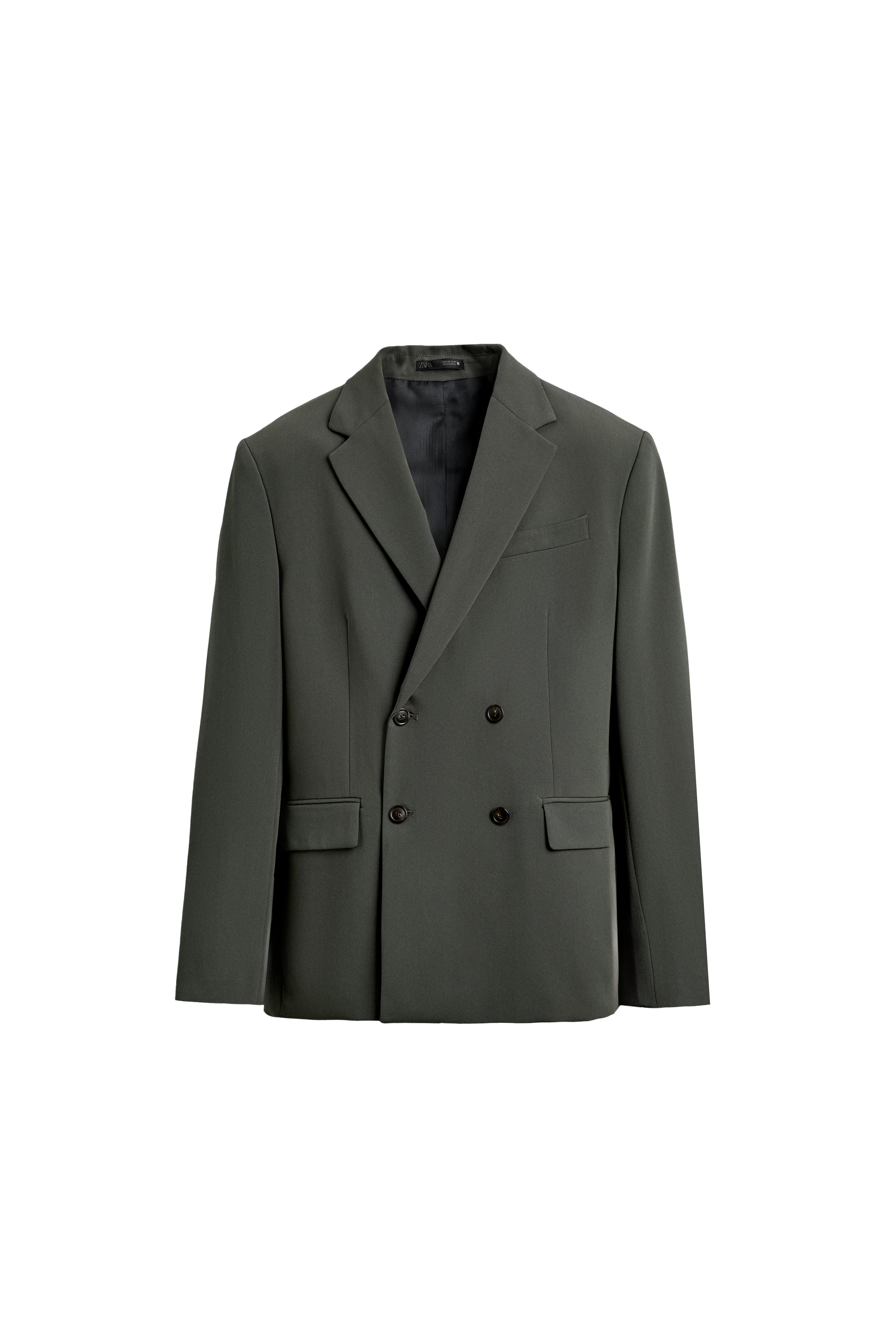 COMFORT FIT DOUBLE-BREASTED SUIT BLAZER
